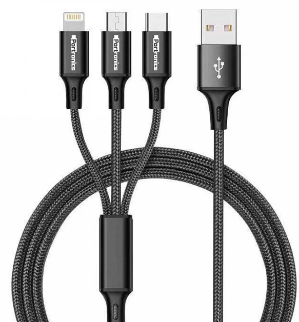 Portronics Konnect A Trio 3-In-1 Charging Cable