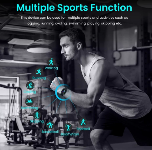 Portronics Kronos Y1 Calling Watch with Built-in Mic & Speaker - Black (POR-1427)