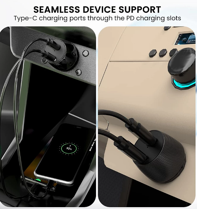 Portronics 40W Car Power 14 Fast Car Charger