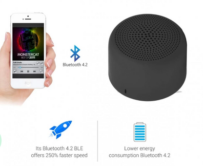 Portronics Pico 3W Bluetooth Wireless Portable Speaker with TWS (Black) - POR-312