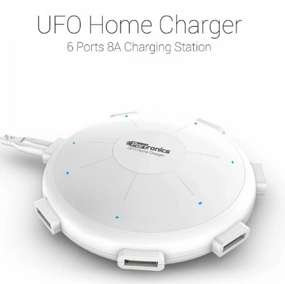 Portronics UFO Home Charger 6 Ports 8A USB Charging Station (POR-343)