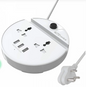 Portronics Power Bun Surge Protector with 2-AC Plugs and 3-USB Charging Ports (POR-739)