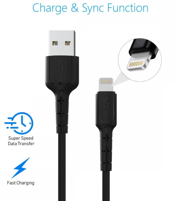 Portronics Konnect Star Lightning Cable for Charging