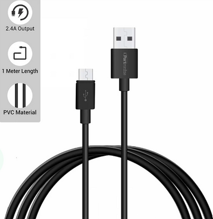 Portronics Konnect Core Micro USB Cable for Charging & Data Transfer (POR-654)