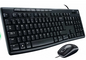 Logitech MK200 USB Keyboard and Mouse Combo - Full-Size Wired Keyboard with Media Keys, High-Definition Optical Mouse