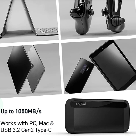 Crucial X8 2TB Portable SSD (CT2000X8SSD9)